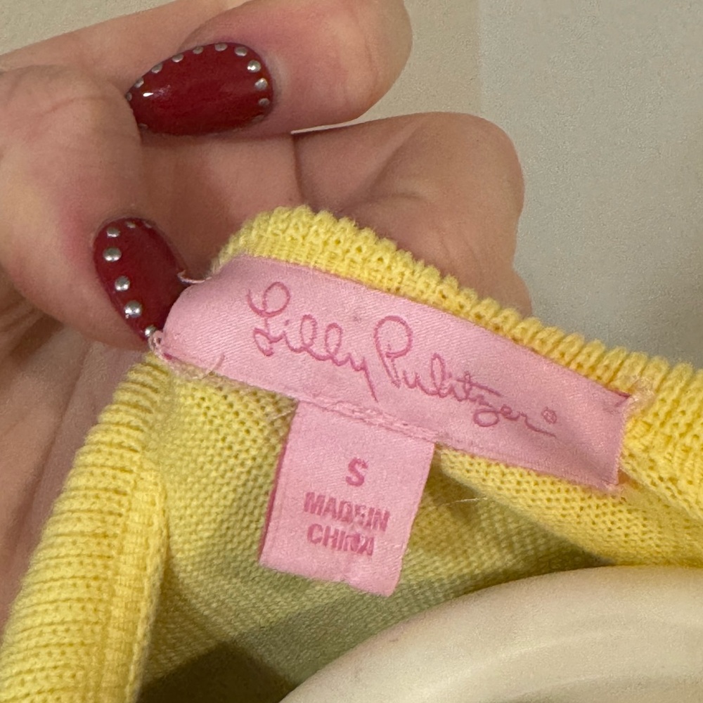 Yellow Ruffled Cardigan - Picture 3 of 6